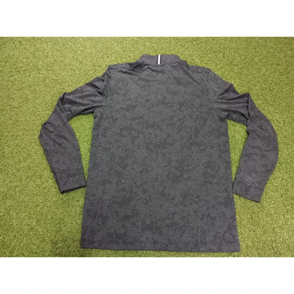 Under Armour UA Playoff Golf Top Mens Small Gray‎ Camouflage Jacquard UPF 50+